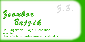 zsombor bajzik business card